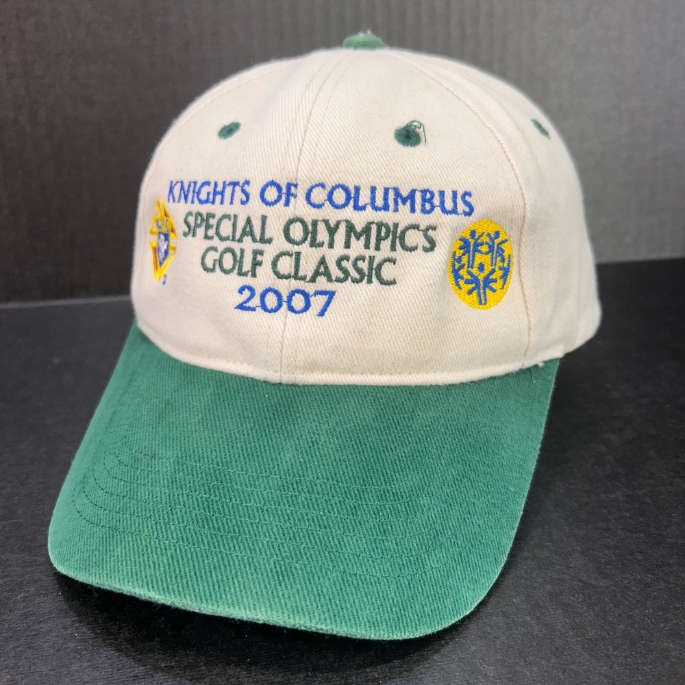 Special Olympics Golf Classic 2007 Mens White Green Anvil Hat Adjustable OSFM